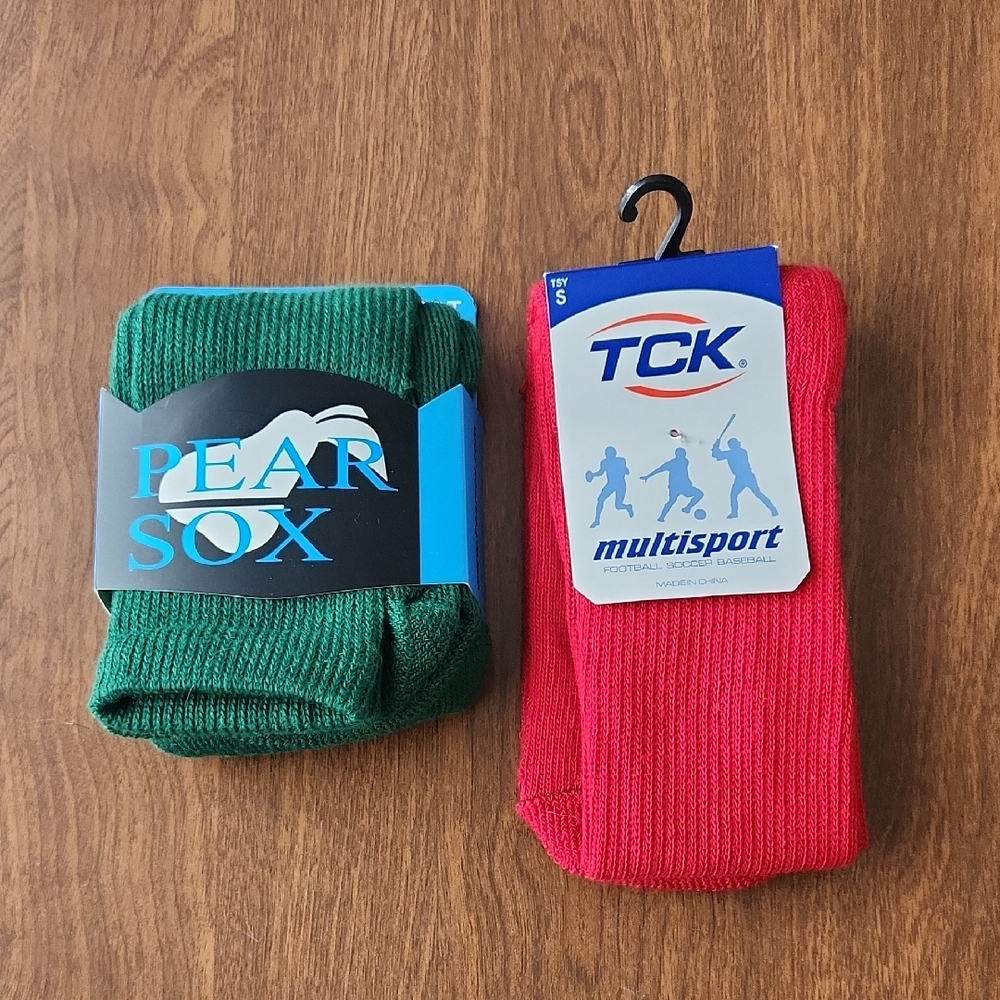 TCK and PEAR sox Athletic Socks